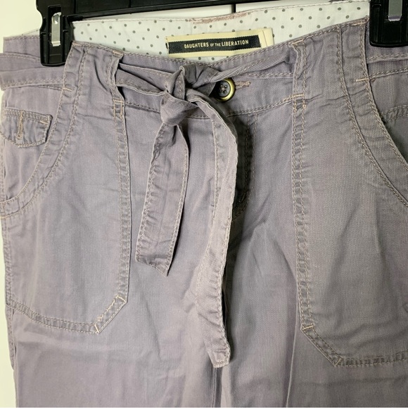 Daughters of the Liberation Flat Front Tie Pants - Picture 7 of 15